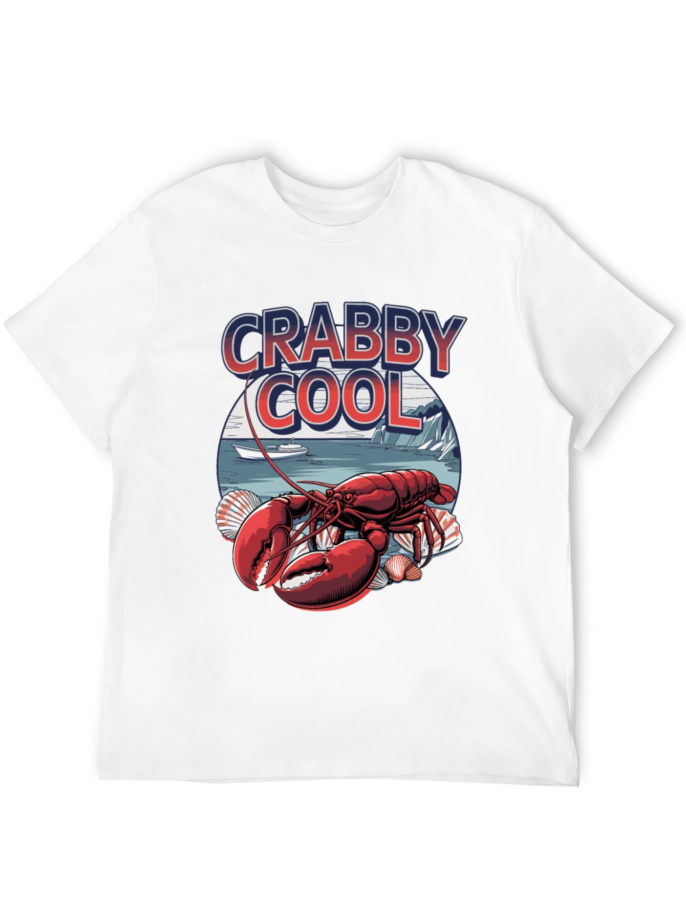 Crabby Cool Lobster Graphic T-Shirt -  Unique Summer Style