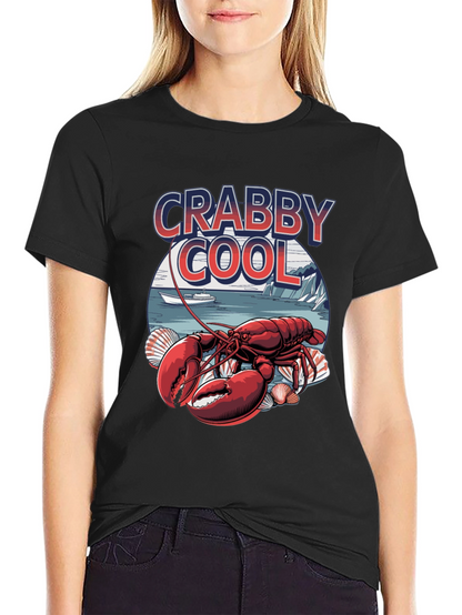 Crabby Cool Lobster Graphic T-Shirt -  Unique Summer Style