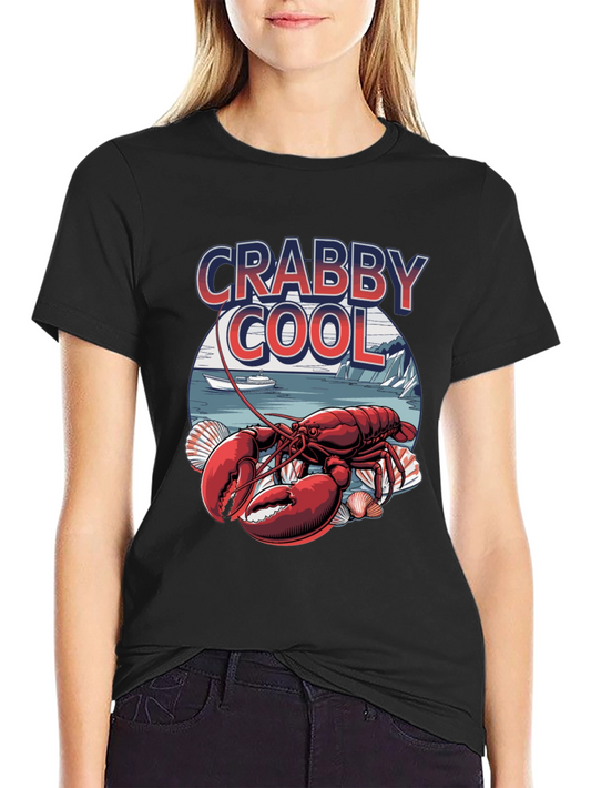 Crabby Cool Lobster Graphic T-Shirt -  Unique Summer Style