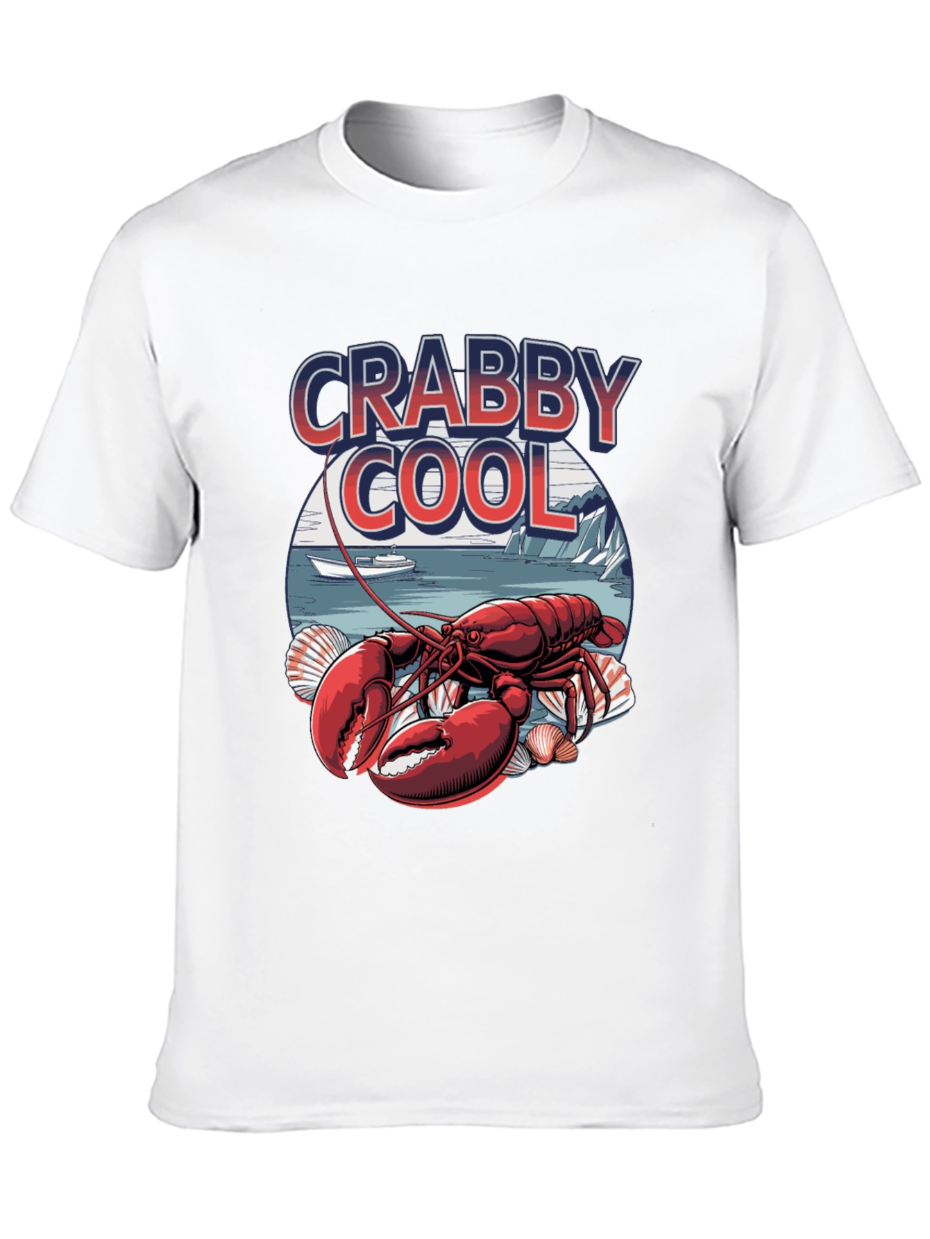 Crabby Cool Lobster Graphic T-Shirt -  Unique Summer Style