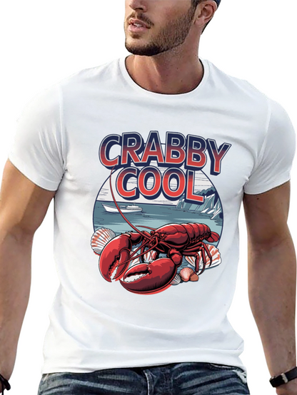 Crabby Cool Lobster Graphic T-Shirt -  Unique Summer Style