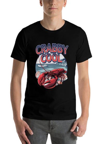 Crabby Cool Lobster Graphic T-Shirt -  Unique Summer Style