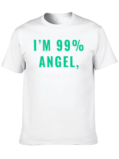 99% Angel Mens T-Shirt - Funny Graphic Tee