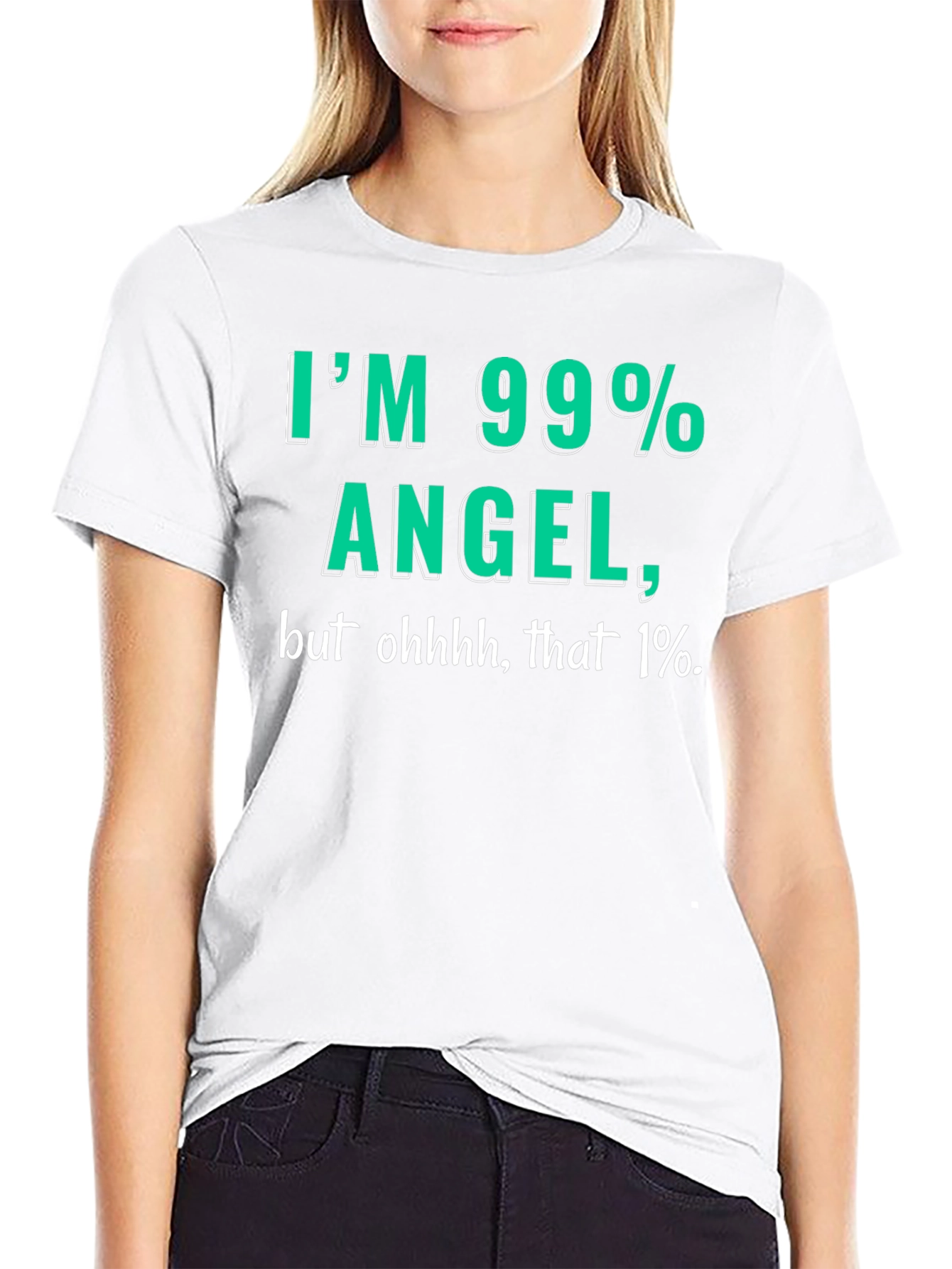 99% Angel Mens T-Shirt - Funny Graphic Tee