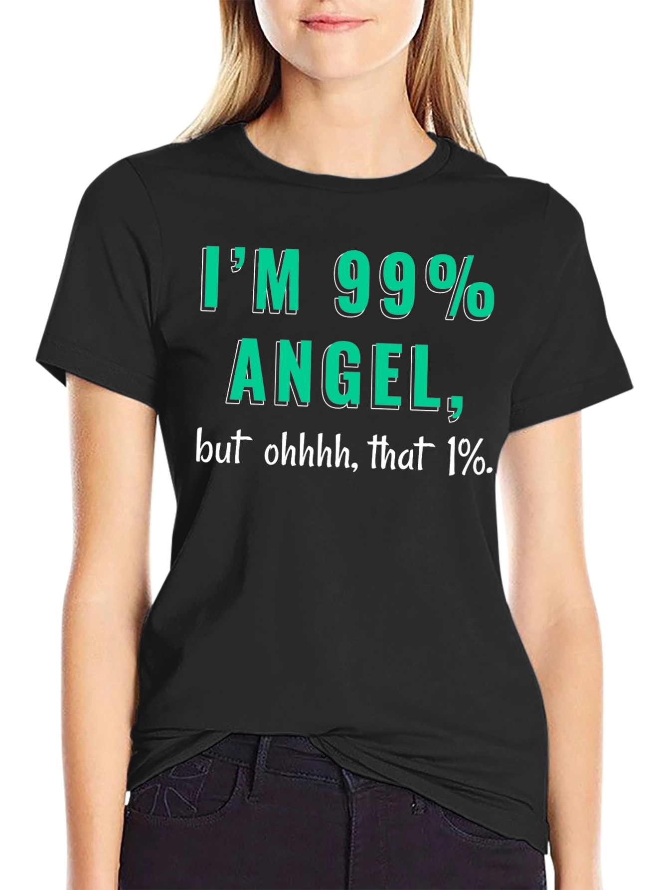 99% Angel Mens T-Shirt - Funny Graphic Tee