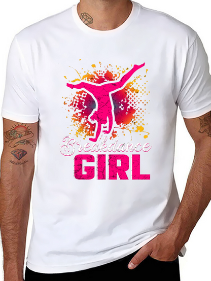 Breakdance Girl Graphic Tee - Stylish Dancer T-Shirt