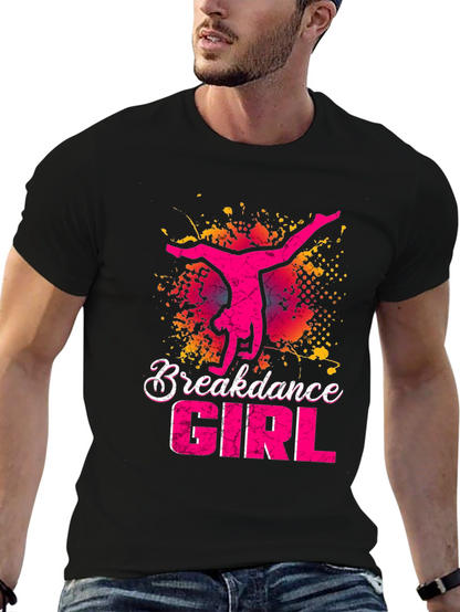 Breakdance Girl Graphic Tee - Stylish Dancer T-Shirt