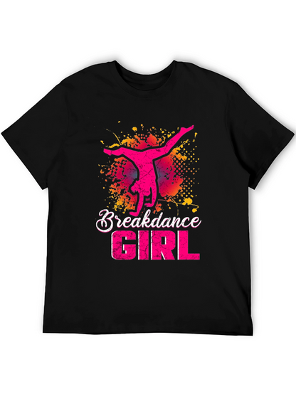 Breakdance Girl Graphic Tee - Stylish Dancer T-Shirt