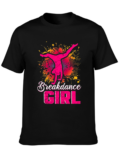 Breakdance Girl Graphic Tee - Stylish Dancer T-Shirt