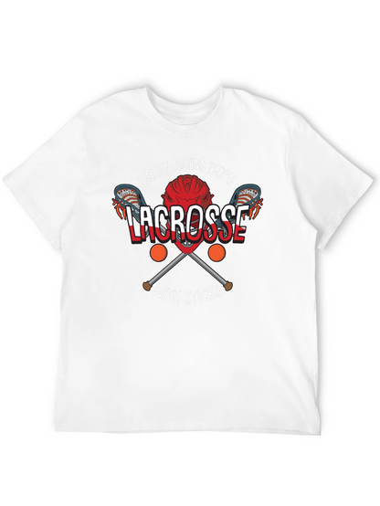 Legally Beating People with Sticks Lacrosse T-Shirt