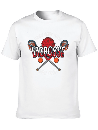 Legally Beating People with Sticks Lacrosse T-Shirt