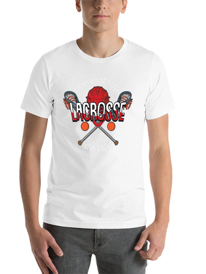 Legally Beating People with Sticks Lacrosse T-Shirt