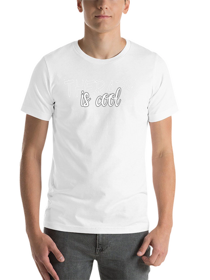Therapy is Cool Black Graphic Tee
