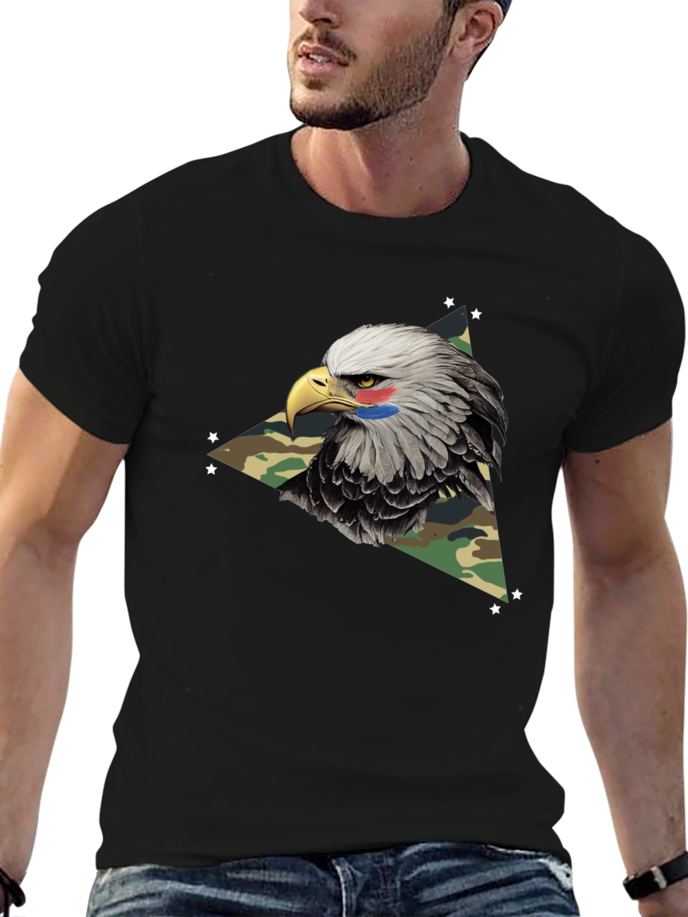 Eagle Camo T-Shirt - Patriotic Style