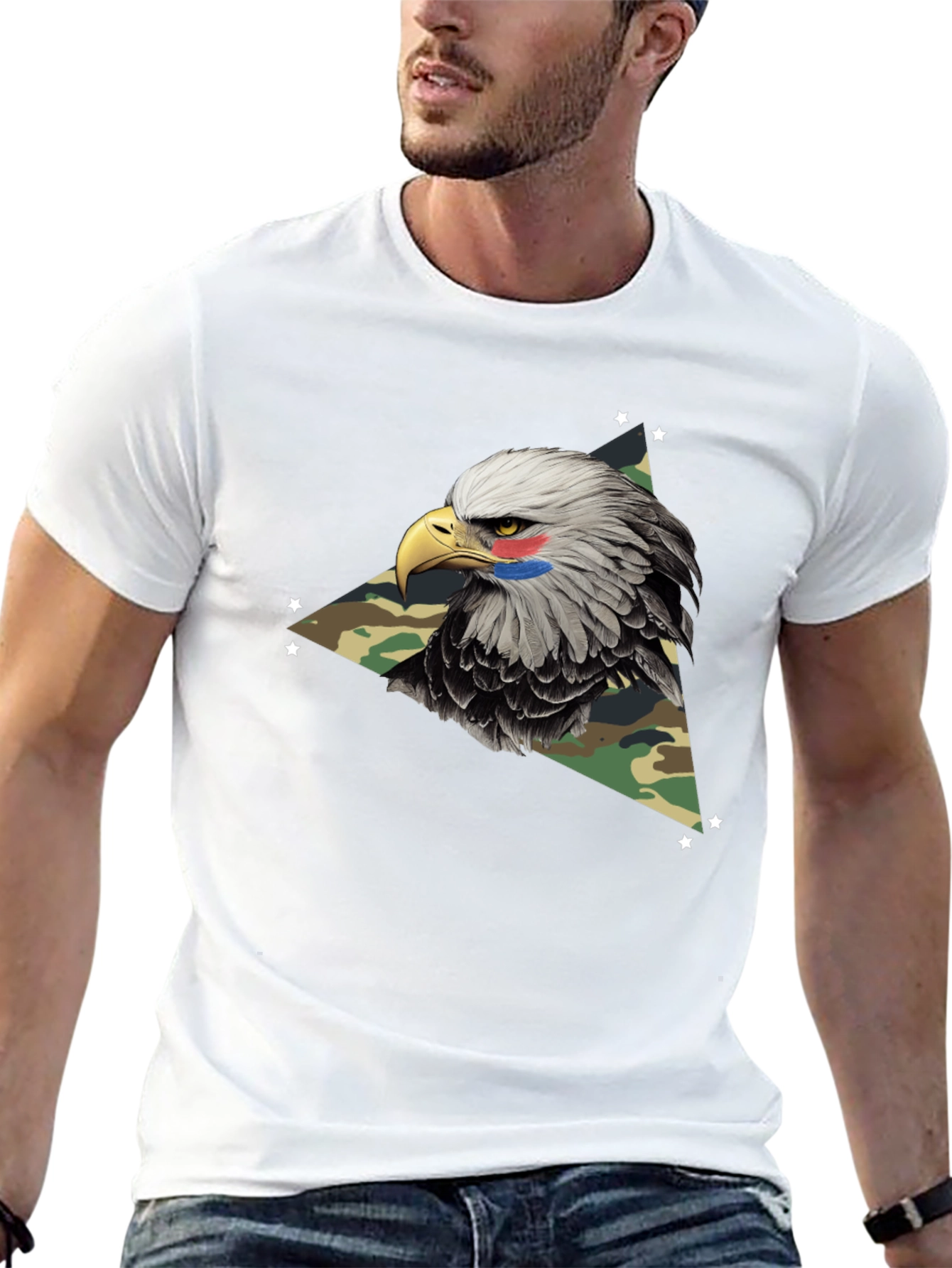 Eagle Camo T-Shirt - Patriotic Style