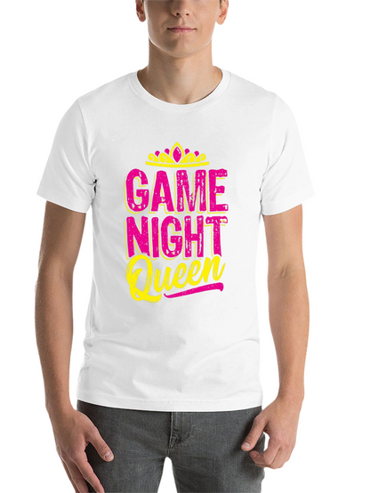 Game Night Queen T-Shirt - Pink & Yellow