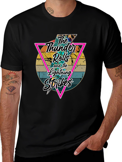 Retro Thunder Rolls Graphic T-Shirt
