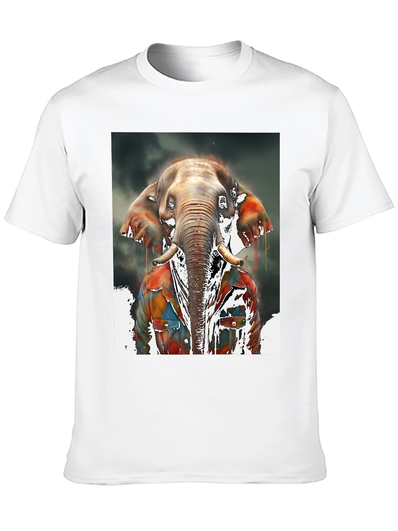 Elephant Graphic Tee - Cool Animal Print Shirt