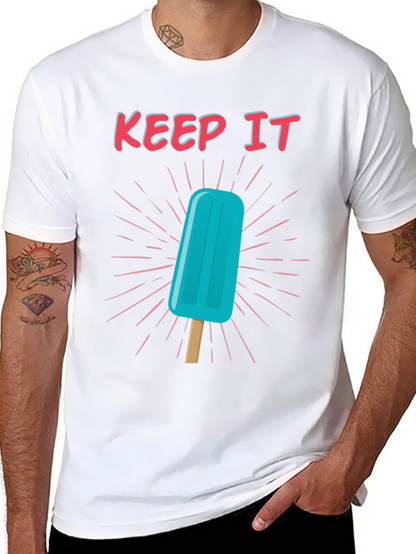 Keep It Cool Popsicle Graphic Tee - Black