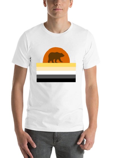 Bear Pride Flag Graphic T-Shirt