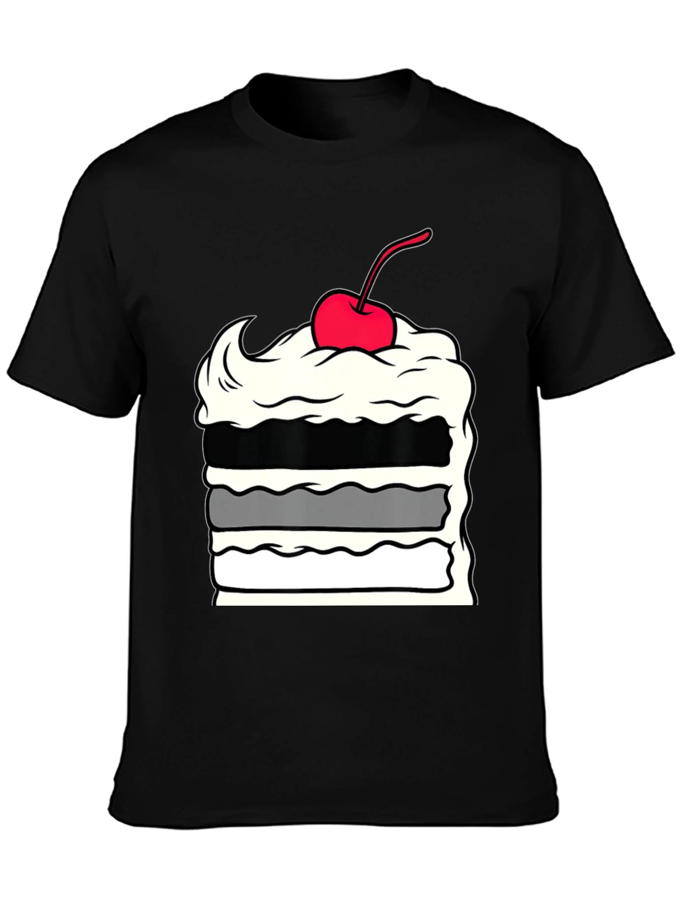 Cake Slice Graphic Tee - Dessert Lover Apparel
