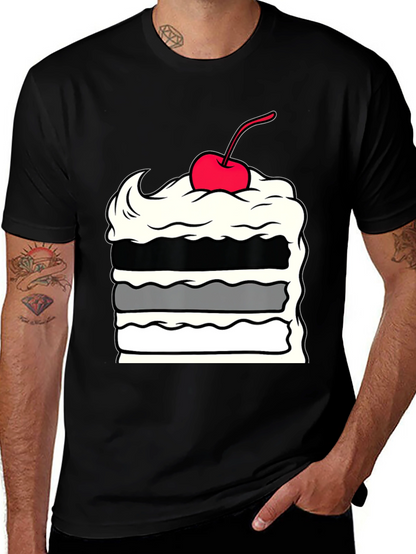 Cake Slice Graphic Tee - Dessert Lover Apparel