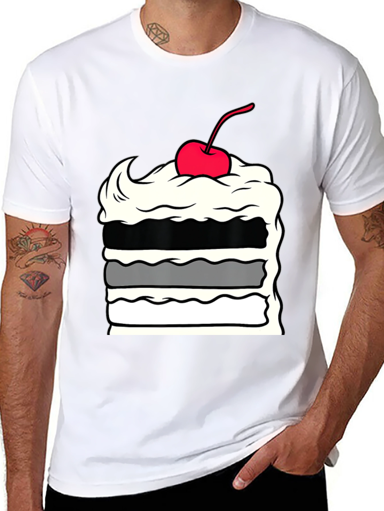 Cake Slice Graphic Tee - Dessert Lover Apparel