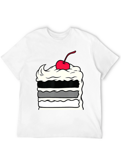 Cake Slice Graphic Tee - Dessert Lover Apparel