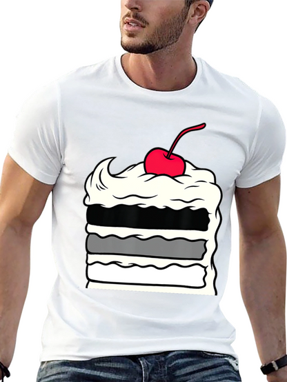 Cake Slice Graphic Tee - Dessert Lover Apparel