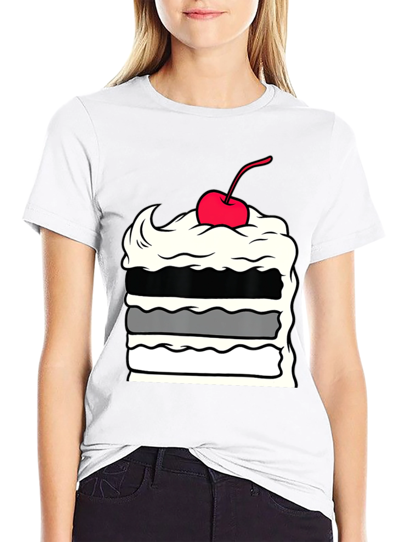 Cake Slice Graphic Tee - Dessert Lover Apparel