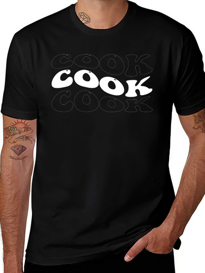 Cook Graphic Tee - Black Casual T-Shirt