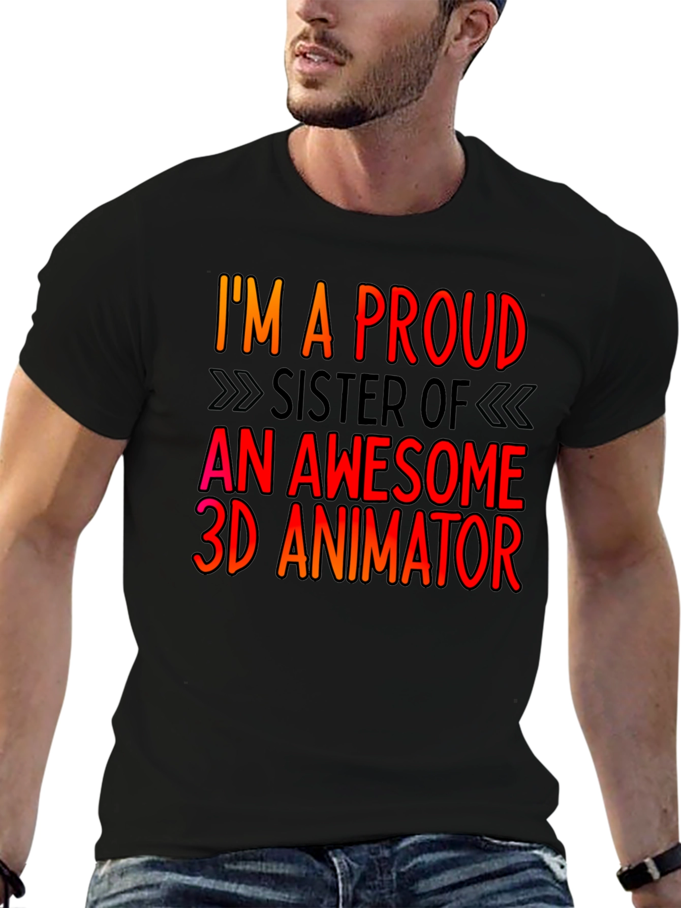 Proud Sister 3D Animator T-Shirt