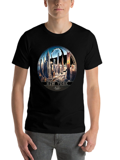 NYC Skyline Graphic Tee - Urban Style