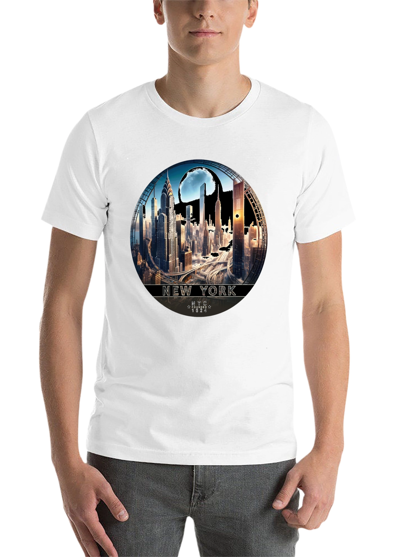 NYC Skyline Graphic Tee - Urban Style