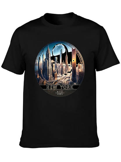 NYC Skyline Graphic Tee - Urban Style