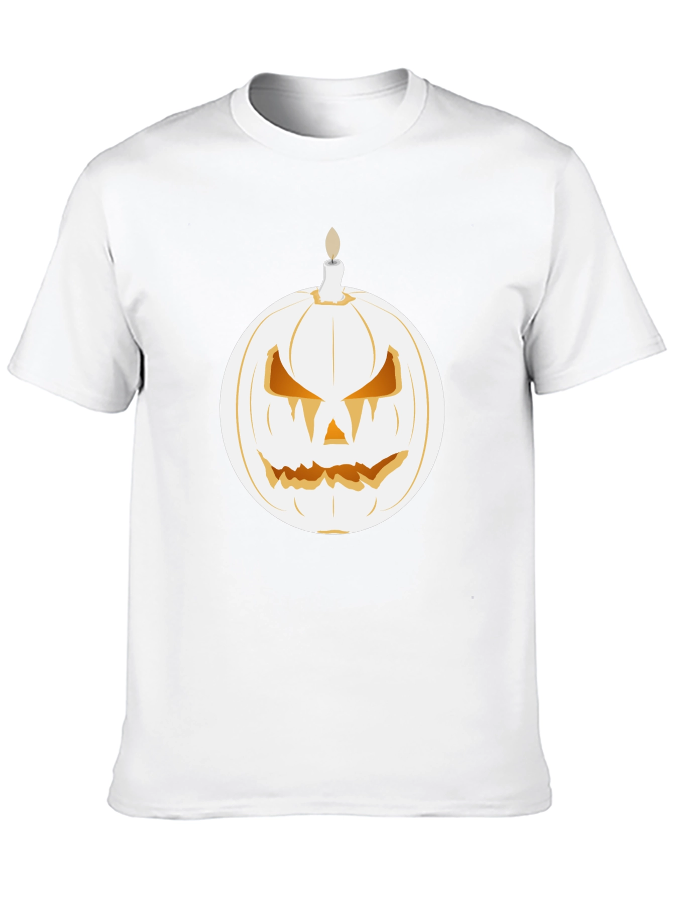 Spooky Pumpkin Candle Graphic Tee - Halloween Shirt