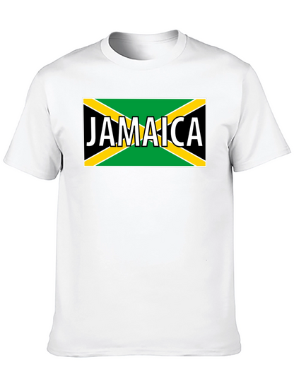 Jamaica Flag Graphic Black T-Shirt