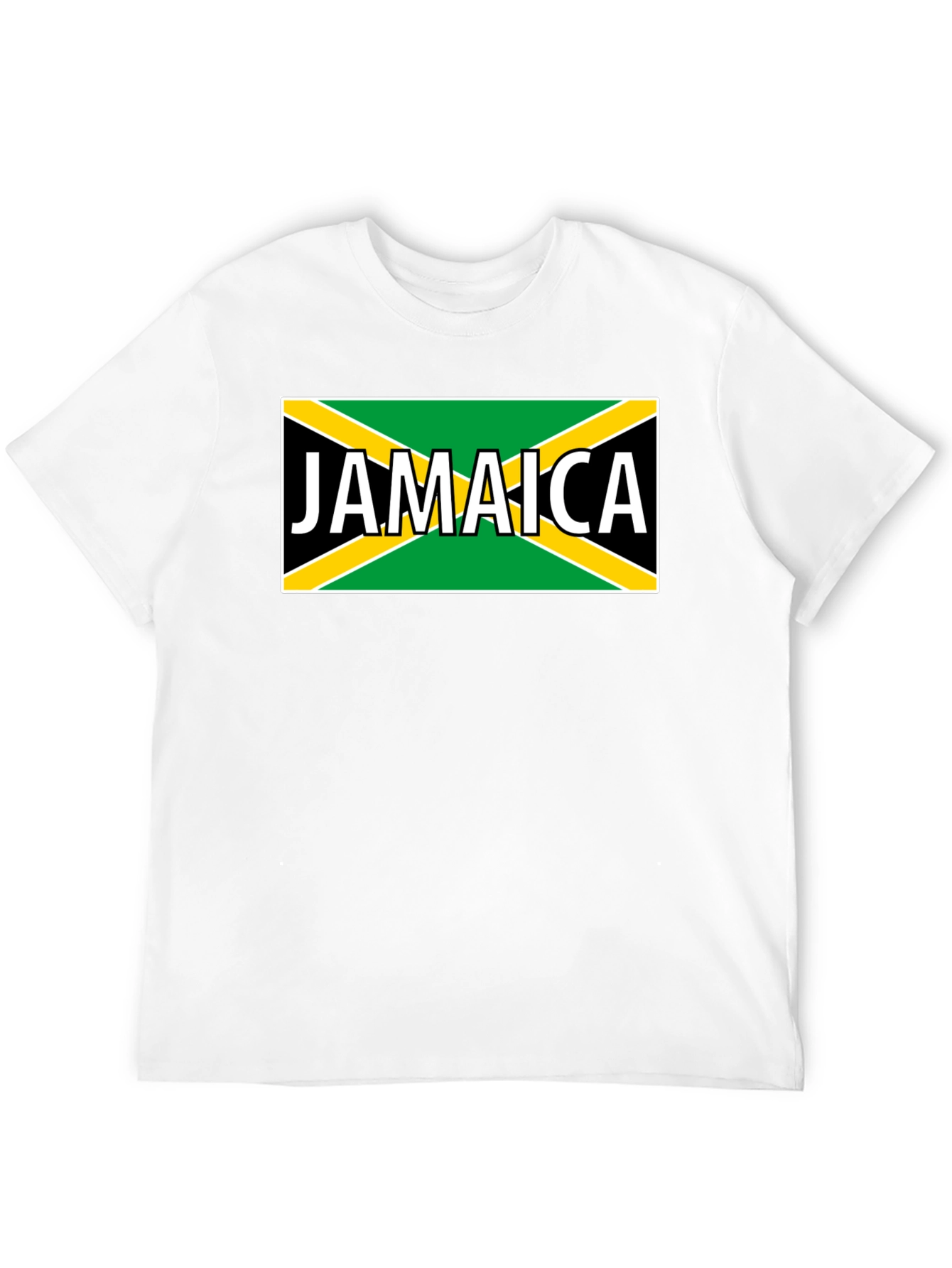 Jamaica Flag Graphic Black T-Shirt