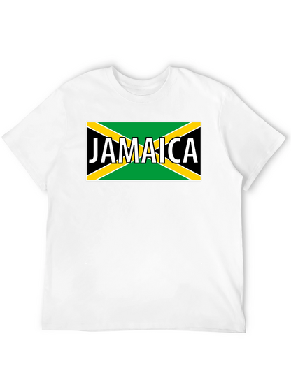 Jamaica Flag Graphic Black T-Shirt