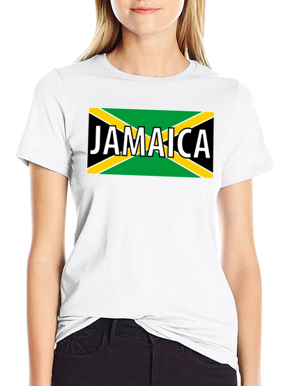 Jamaica Flag Graphic Black T-Shirt