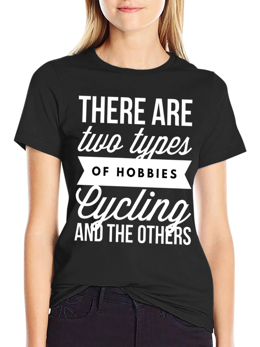 Cycling Hobbies Graphic Tee - Black