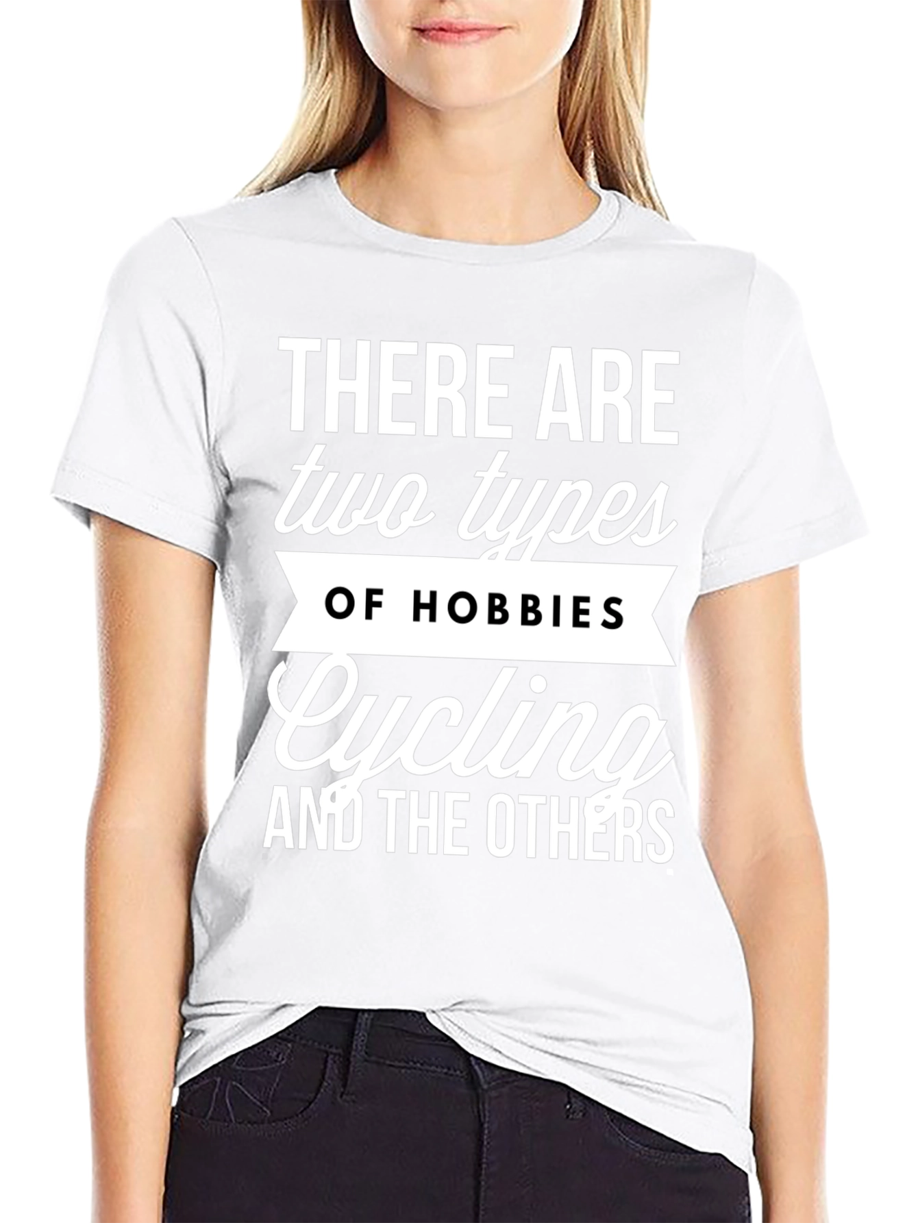Cycling Hobbies Graphic Tee - Black