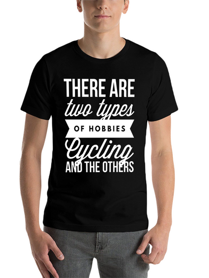 Cycling Hobbies Graphic Tee - Black