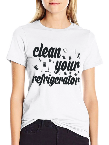 Clean Your Refrigerator Graphic Tee - Black