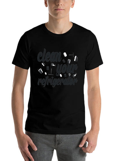 Clean Your Refrigerator Graphic Tee - Black