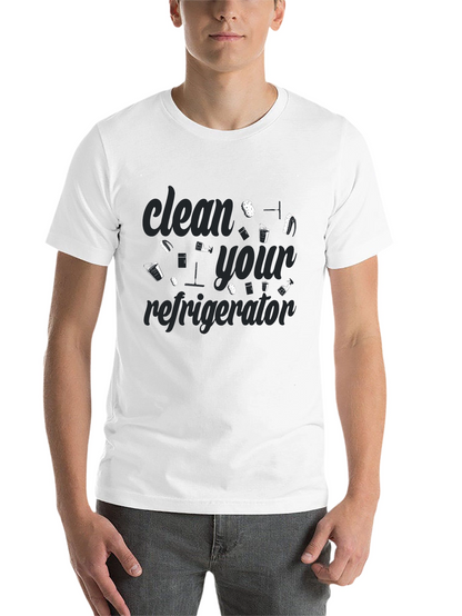 Clean Your Refrigerator Graphic Tee - Black