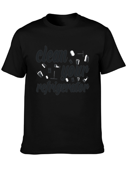 Clean Your Refrigerator Graphic Tee - Black