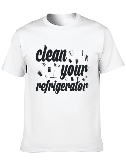Clean Your Refrigerator Graphic Tee - Black