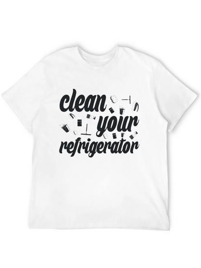 Clean Your Refrigerator Graphic Tee - Black