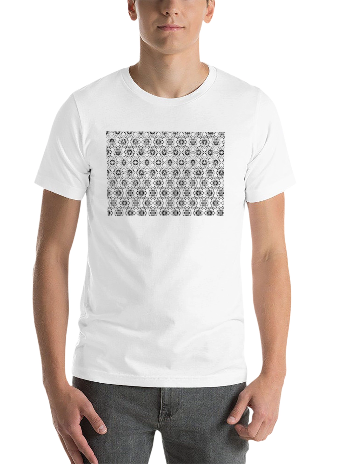 Dark Patterned Black T-Shirt